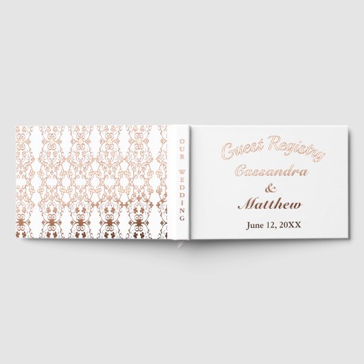 Registre mariage Vin Floral Rose Or Huile Blanc (Complet)