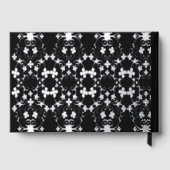 Registre mariage Vin Floral Silver Foil & Black (Verso)