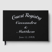 Registre mariage Vin Floral Silver Foil & Black (Recto)