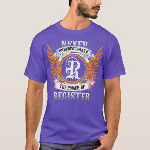 Registreer naam Shirt onderschat nooit de kracht
