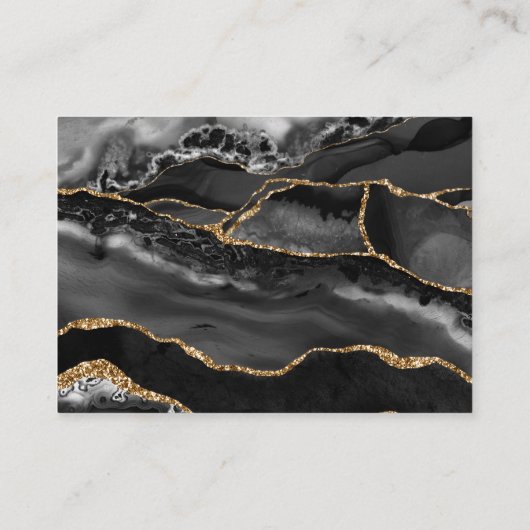 Registry Kaart Formal Classic Zwart Agaat Goud (Achterkant)