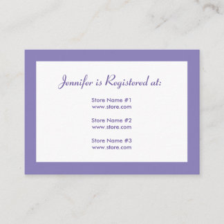 Registry Kaart - Paarse Polka Dots