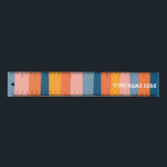 Règle Bleu rose orange PERSONNALISER de bonbons<br><div class="desc">Découvrez cette belle règle rayée que vous pouvez customiser avec votre nom ou autre texte. Ça fait un grand cadeau !</div>