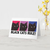 RÈGLE de chats noirs ! Carte vierge (Fleur jaune)