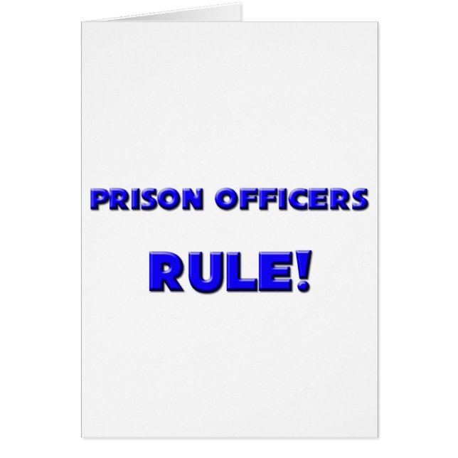 Règle de dirigeants de prison ! (Devant)
