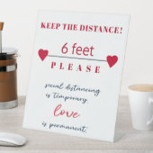 Règle de distance sociale du panneau de sécurité d (In SItu)