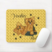 Règle de Yorkies ! !   Tapis de souris (Avec souris)