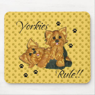 Règle de Yorkies ! ! Tapis de souris