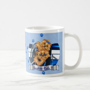 Règle de Yorkies ! ! Tasse de maman de Pawprint #