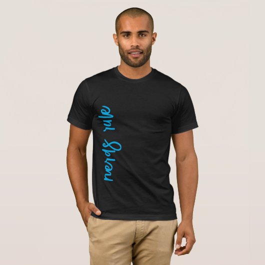 Règle des nerfs de script cool | T-shirt personnal (Devant entier)