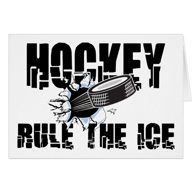 Règle d'hockey la glace (Devant horizontal)