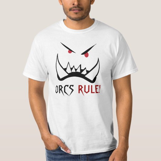 Règle d'Orcs, T-shirt de monstre (Devant)