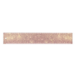 Règle Rougissent l'étincelle de Faux d'or de rose de