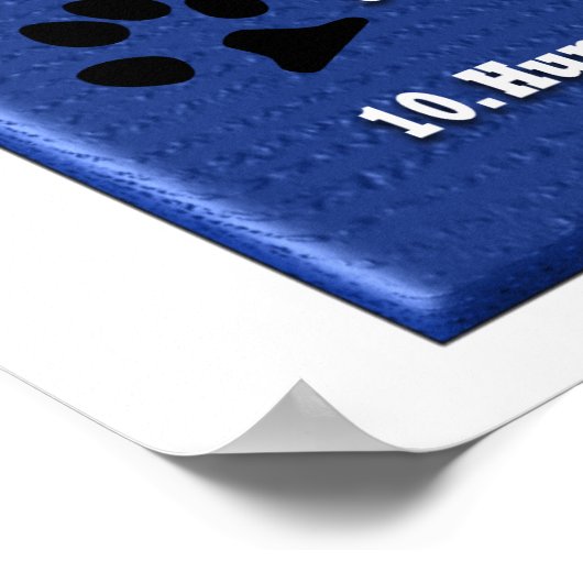 Règlement sur les chiens - Poster (Coin)