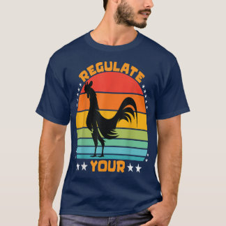 Réglementez votre T-shirt Retro Sunset Rooster Chi