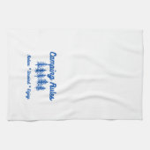 Règles de camping sur une serviette de cuisine (Horizontal)