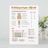 Règles de jeu de carte de gros caractères - (Debout devant)