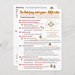 Règles de jeu de carte - préparant pour jouer