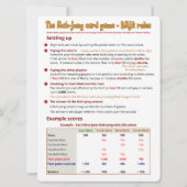 Règles de jeu de cartes à grande impression - Conf (Devant)