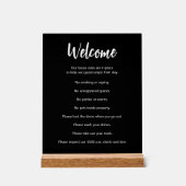 Règles de la Maison de vacances Modèle blanc et no (Recto)