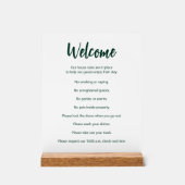 Règles de la Maison de vacances Modèle vert foncé (Recto)