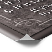 Règles de la maison -- Impression d'art (Coin)