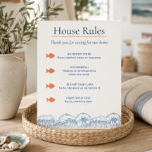 Règles de maison Airbnb Poissons et Vagues Côtiers