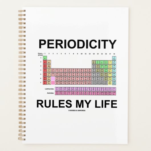 Règles de périodicité Ma vie Table périodique Humo (Devant)
