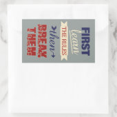 Règles de rupture autocollants (Sac)