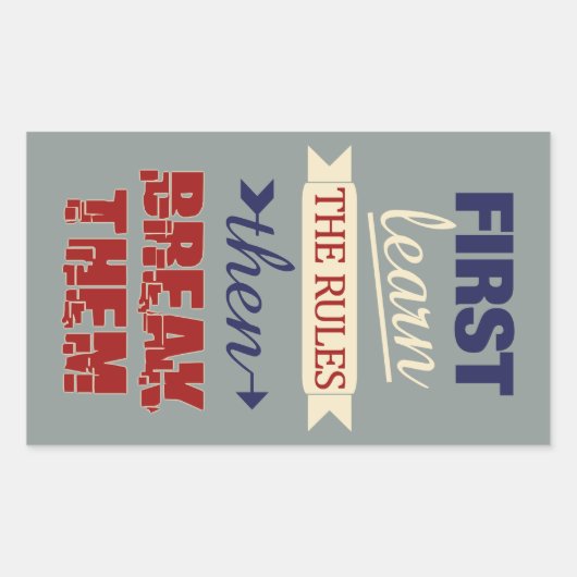 Règles de rupture autocollants (Devant)