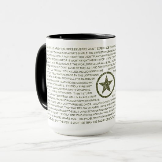 Règles de tasse de combat (Devant gauche)