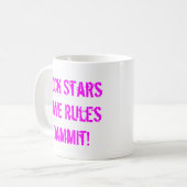 Règles de tasse de vedettes du rock (Devant gauche)