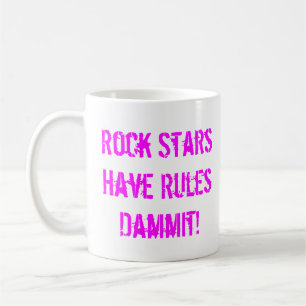 Règles de tasse de vedettes du rock
