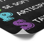 Règles du GROUPE Affiche de gestion du comportemen (Coin)