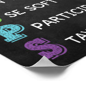 Règles du GROUPE Affiche de gestion du comportemen (Coin)