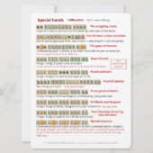 Règles du jeu de cartes à grande impression - Main (Dos)