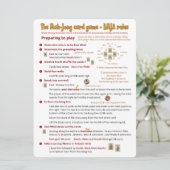 Règles du jeu de cartes à grande impression - Prép (Debout devant)