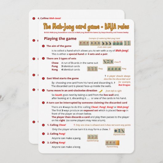 Règles du jeu de cartes - Jouer au jeu (1) (Devant / Derrière)