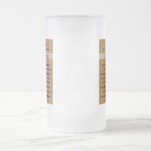 Règles du ménage Mug congelé (Centre)