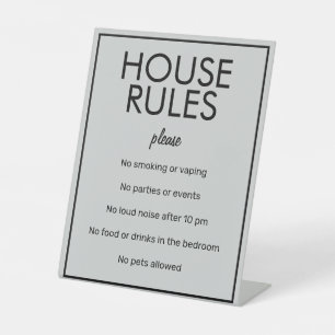 Règles modernes de la maison en gris clair Panneau
