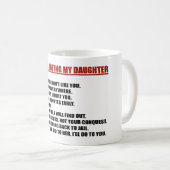 Règles pour dater ma tasse de café de fille (Devant droit)