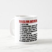 Règles pour dater ma tasse de café de fille (Devant gauche)
