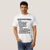 Règles pour dater mon T-shirt de blanc de fille (Devant entier)