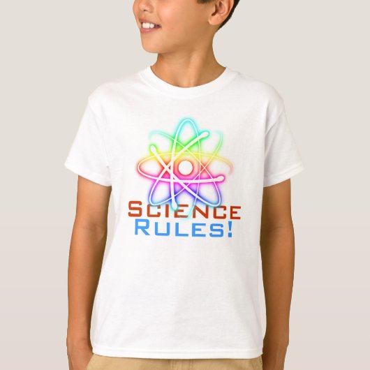 Règles scientifiques ! - T-shirt Atom coloré (001) (Devant)