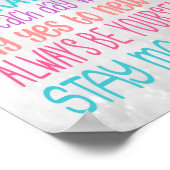 Règles Unicorn Citations Motivationnelles - Poster (Coin)