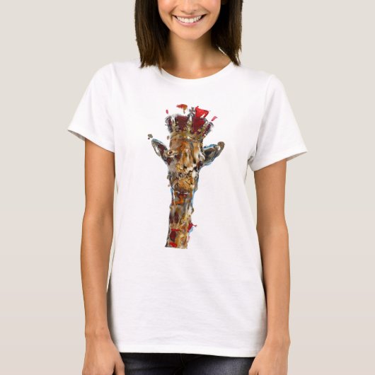 Règne animal de girafe du T-shirt des femmes (Devant)