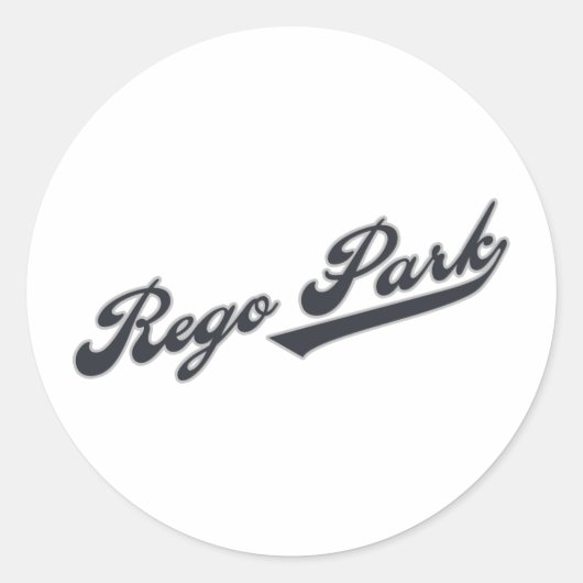 Rego Park Ronde Sticker (Voorkant)
