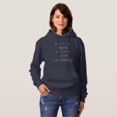 Regret Sweat - shirt à capuche de base des femmes (Devant entier)