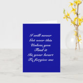 Regret wat ik deed wenskaart kaart (Gele Bloem)