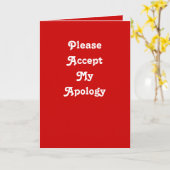 Regret wenskaart kaart (Gele Bloem)